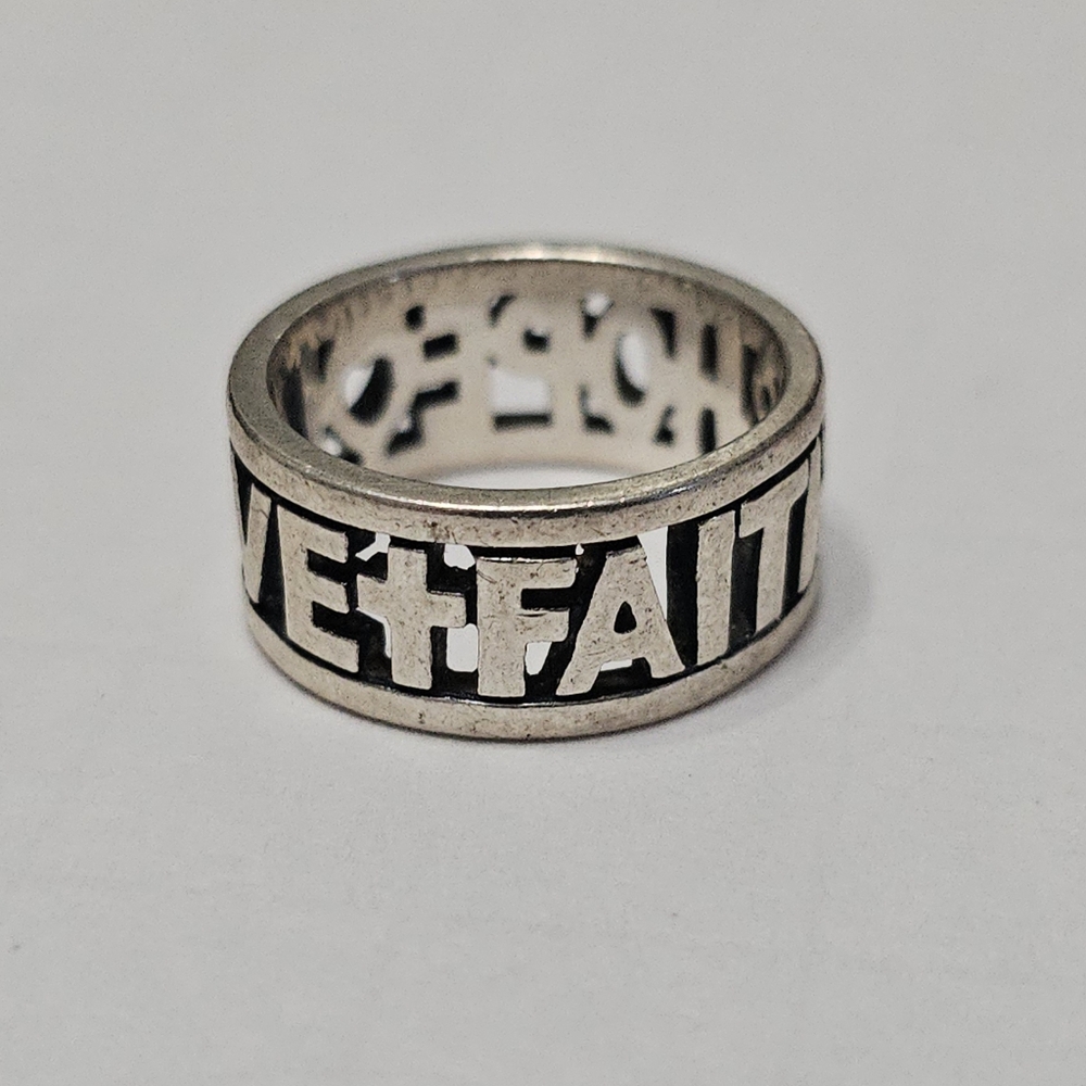James Avery Faith Hope Love Ring sz7.5